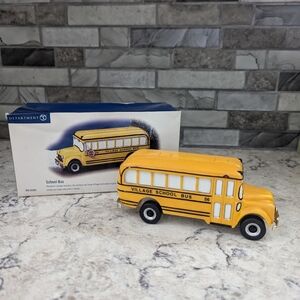 Department 56 Classic Cars Schoolbus.  Bus Snow Village